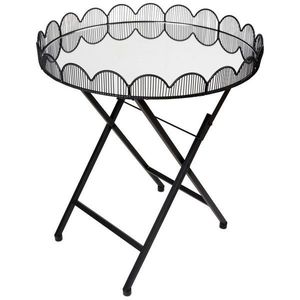 Ambia Home ODKLÁDACÍ STOLEK, černá obraz