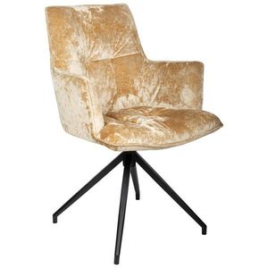 Novel ŽIDLE S PODRUČKAMI, železo, samet, černá, šedohnědá obraz