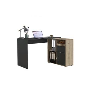 MID.YOU PSACÍ STŮL S ÚLOŽNÝM PROSTOREM, antracitová, barvy dubu, 110/85/74 cm obraz