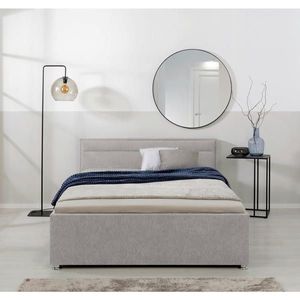 MID.YOU ČALOUNĚNÁ POSTEL, 140/200 cm, světle šedá obraz