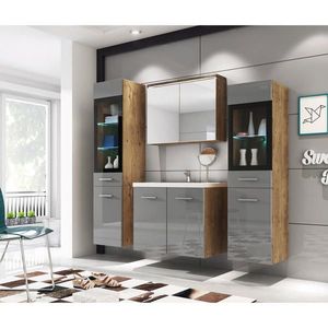 P & B KOUPELNA šedá, barvy kaštanu obraz