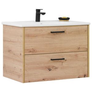 Xora SKŘÍŇKA S UMYVADLEM, dub artisan obraz