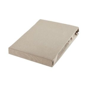 Novel PROSTĚRADLO NA VRCHNÍ MATRACI, žerzej, krémová, 180/200 cm obraz