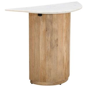 Livetastic KONZOLOVÝ STOLEK, mangové dřevo, přírodní barvy, bílá, 100/76/40 cm obraz