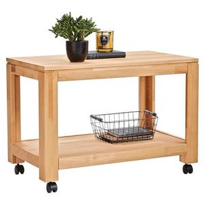 Linea Natura ODKLÁDACÍ STOLEK, jádrový buk, barvy buku obraz