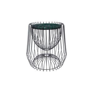 ODKLÁDACÍ STOLEK, zelená, černá obraz