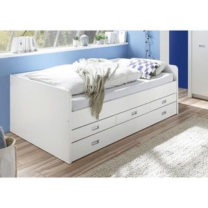 MID.YOU VÝSUVNÁ POSTEL, 120/200 cm, bílá obraz