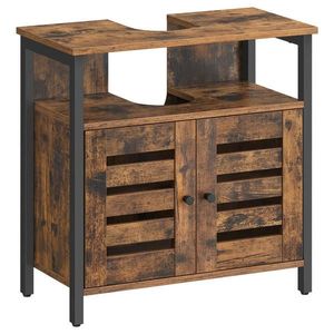 MID.YOU SKŘÍŇKA POD UMYVADLO, hnědá, černá, hnědá, černá, 60/60/30 cm obraz