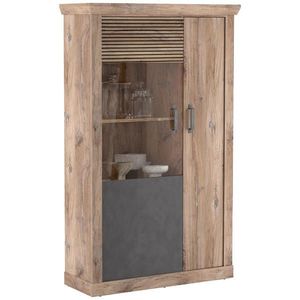 Livetastic VITRÍNA, antracitová, barvy dubu, 106, 3/173, 7/40 cm obraz