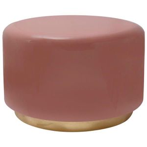 MID.YOU ODKLÁDACÍ STOLEK, barvy zlata, starorůžová obraz