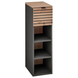 Voleo ZÁVĚSNÁ SKŘÍŇKA, barvy grafitu, dub artisan, 25/84/37 cm obraz