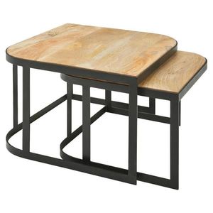 MID.YOU SADA KONFERENČNÍCH STOLKŮ, světle hnědá, dřevo, 60/60/40 cm obraz