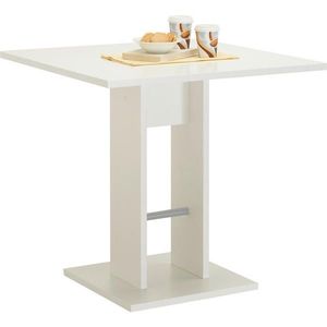 Carryhome JÍDELNÍ STŮL, bílá, 75/75/74 cm obraz