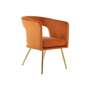 ŽIDLE S PODRUČKAMI, železo, oranžová obraz