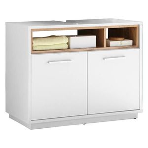 MID.YOU SKŘÍŇKA POD UMYVADLO, bílá, barvy dubu, bílá, barvy dubu, 80/64/40 cm obraz