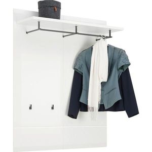 Hom`in ŠATNÍ PANEL, bílá, vysoce lesklá bílá, 100/122/30 cm obraz