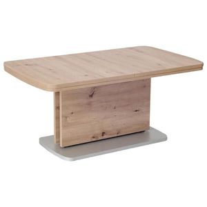 Venda KONFERENČNÍ STOLEK, barvy stříbra, barvy dubu, kompozitní dřevo, 110/63/53 cm obraz