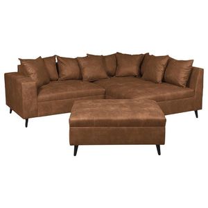 MID.YOU ROHOVÁ SEDAČKA, textil, hnědá obraz