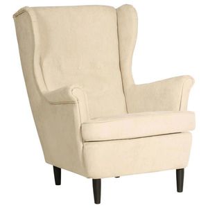 Niels Andersson KŘESLO UŠÁK, dřevo, textil, karton, kompozitní dřevo, béžová obraz