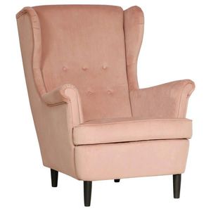 Niels Andersson KŘESLO UŠÁK, dřevo, textil, karton, kompozitní dřevo, pink obraz