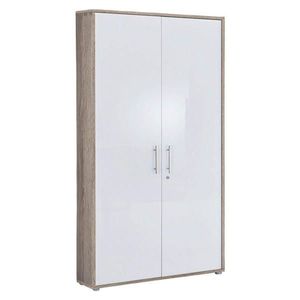 MID.YOU SKŘÍŇ NA ŠANONY, Sonoma dub, vysoce lesklá bílá, 84, 4/185, 6/33 cm obraz