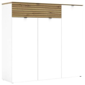 Voleo BOTNÍK, bílá, dub artisan, 136/125/41 cm obraz