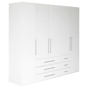 Xora ŠATNÍ SKŘÍŇ S OTOČNÝMI DVEŘMI, bílá, vysoce lesklá bílá, 244/218, 6/59, 4 cm obraz