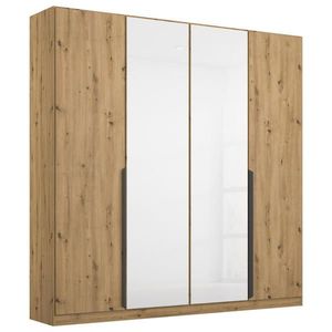 Rauch Möbel ŠATNÍ SKŘÍŇ S OTOČNÝMI DVEŘMI, bílá, dub artisan, 181/210/54 cm obraz