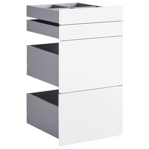 Hom`in SADA ZÁSUVEK, bílá, 45, 3/83/46, 8 cm obraz