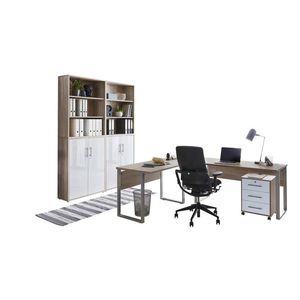 MID.YOU KANCELÁŘ, bílá, Sonoma dub obraz