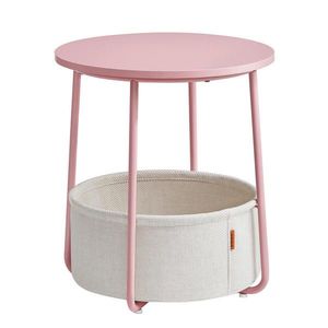 Boxxx ODKLÁDACÍ STOLEK, recyklované dřevo, růžová, bílá obraz