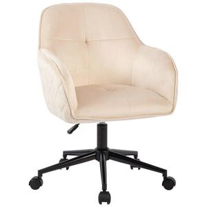 MID.YOU OTOČNÁ ŽIDLE, samet, černá, béžová obraz