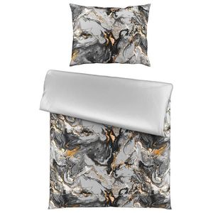 Novel OBOUSTRANNÉ POVLEČENÍ, satén, antracitová, 140/200 cm obraz