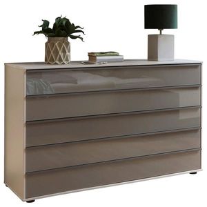 Dieter Knoll KOMODA, hnědá, šedá, 141/86/43 cm obraz