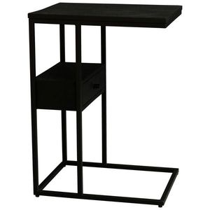 Carryhome ODKLÁDACÍ STOLEK, mangové dřevo, černá obraz