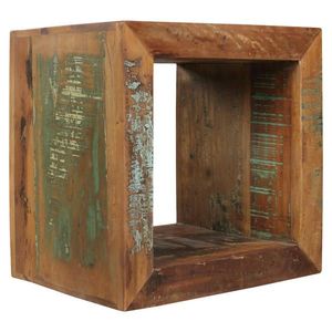 MID.YOU ODKLÁDACÍ STOLEK, staré dřevo, mangové dřevo, hnědá obraz