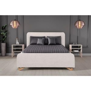 MID.YOU ČALOUNĚNÁ POSTEL, 180/200 cm, perleť obraz