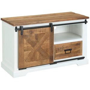 MID.YOU KOMODA POD TELEVIZI, bílá, 105/63/45 cm obraz