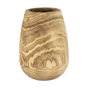 VÁZA, dřevo, 27 cm obraz