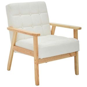 P & B KŘESLO, textil, bílá obraz