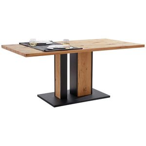 Linea Natura JÍDELNÍ STŮL, divoký dub, černá, barvy dubu, 160/90/76 cm obraz