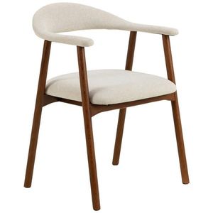 MID.YOU ŽIDLE S PODRUČKAMI, plochá tkanina, béžová, barvy vlašských ořechů obraz