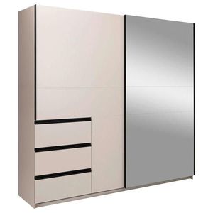 MID.YOU ŠATNÍ SKŘÍŇ S POSUVNÝMI DVEŘM, kašmírová, 215/205/61, 5 cm obraz