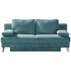 Novel ROZKLÁDACÍ POHOVKA, textil, tyrkysová obraz