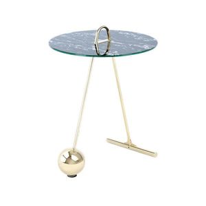 ODKLÁDACÍ STOLEK, černá, barvy zlata obraz