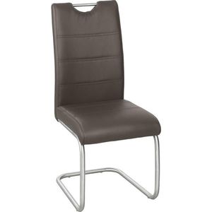 Xora HOUPACÍ ŽIDLE, hnědá, barvy nerez oceli obraz