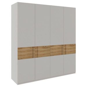 Dieter Knoll ŠATNÍ SKŘÍŇ S OTOČNÝMI DVEŘMI, dub, barvy dubu, světle šedá, 202/225/60 cm obraz