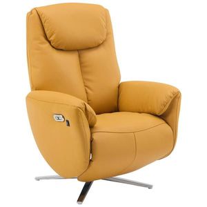 Livetastic MASÁŽNÍ KŘESLO, textil, kůže, žlutá obraz