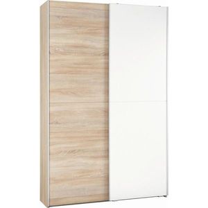 Livetastic SKŘÍŇ S POSUVNÝMI DVEŘMI, bílá, Sonoma dub, 125/195, 5/38 cm obraz