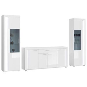 MID.YOU OBÝVACÍ STĚNA, vysoce lesklá bílá obraz